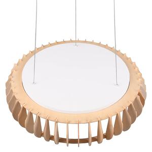 Závesné svietidlo Monte LED, Ø 60 cm, svetlé drevo, drevo, CCT
