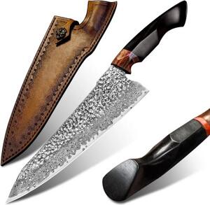 KnifeBoss damaškový nôž Chef 8.5" (214 mm) Ebony wood VG-10