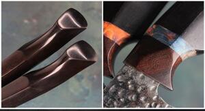 KnifeBoss damaškový nôž Chef 8.5" (214 mm) Ebony wood VG-10