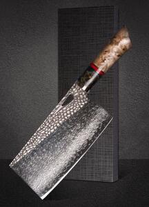 KnifeBoss damaškový nôž Cleaver 7.5" (189 mm) Burl Wood