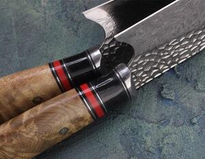 KnifeBoss damaškový nôž Gyuto / Chef 8" (172 mm) Burl Wood VG-10