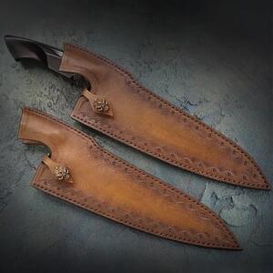 KnifeBoss damaškový nôž Chef 8.5" (214 mm) Ebony wood VG-10