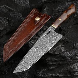 KnifeBoss kuchársky damaškový nôž Master Chef 8.5 (220 mm) Ironwood