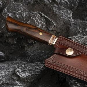 KnifeBoss kuchársky damaškový nôž Master Chef 8.5 (220 mm) Ironwood