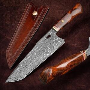 KnifeBoss kuchársky damaškový nôž Master Chef 8.5 (220 mm) Ironwood