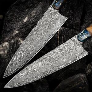 KnifeBoss damaškový nôž Chef 8" (210 mm) Burl Wood VG-10
