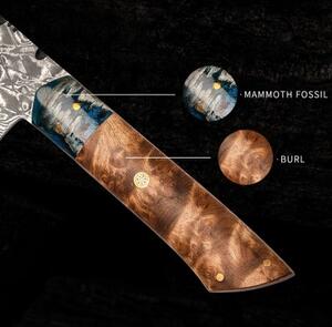 KnifeBoss damaškový nôž Chef 8" (210 mm) Burl Wood VG-10