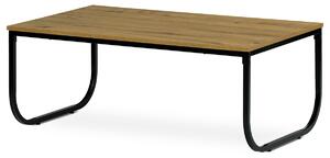 Autronic - Stůl konferenční, MDF deska s dekorem divoký dub, černý kov. - CT-622 OAK VÝPRODEJ