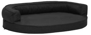 Ergonomický matrac pre psa 75x53 cm ľanový vzhľad čierny