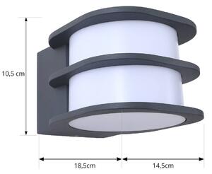 Lindby Smart LED vonkajšie nástenné svietidlo Fyra, kruhové, CCT, RGB, Tuya