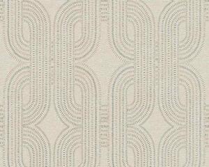 A.S. Création | Vliesová tapeta na stenu French Affair 39937-1 | 0,53 x 10,05 m | šedá, metalická