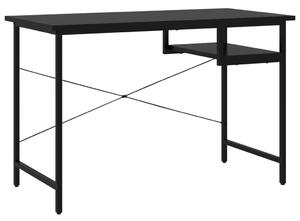 Počítačový stôl, čierny 105x55x72 cm, MDF a kov