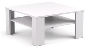 DREVONA Konferenčný stolík 90 x 90 cm biely REA 5