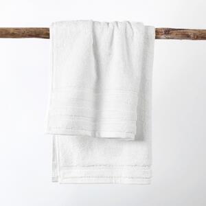 Goldea hebký uterák z organickej bavlny - biely 50 x 100 cm