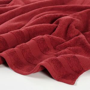 Goldea hebký uterák z organickej bavlny - červený 90 x 180 cm