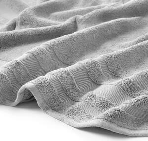 Goldea hebký uterák z organickej bavlny - sivý 90 x 180 cm