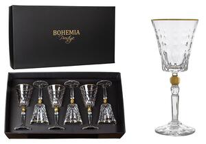 BOHEMIA PRESTIGE CONTE GOLD POHÁR NA VÍNO 260ML SADA 6 KS