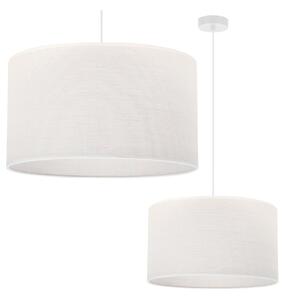 Závesné svietidlo Juta, 1x biele jutové tienidlo, (fi 40cm), w