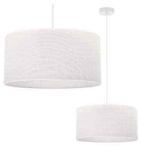 Závesné svietidlo Juta, 1x biele jutové tienidlo, (fi 35cm), w