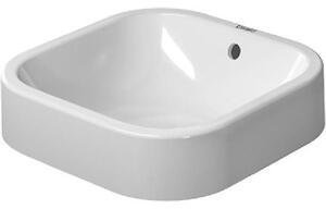 Duravit Happy D.2 - Bezotvorová umývadlová misa s prepadom, 400 mm x 400 mm, biela – umývadlová misa 2314400000