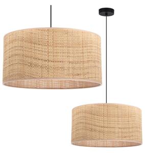Závesné svietidlo Rattan, 1x ratanové tienidlo, (fi 45cm), b