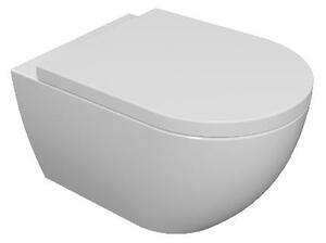 Kielle Aura - Závesné WC s doskou SoftClose, Rimless, biela 30102000