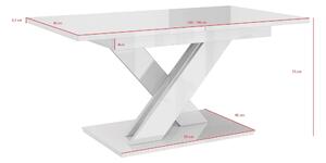 Najlacnejsinabytok BRONX jedálenský stôl, biela/betón