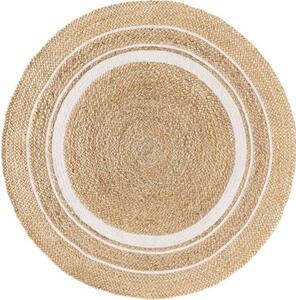 Ručne vyrobený okrúhly koberec z juty Clover