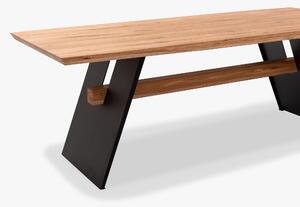 Jedálenský stôl s kovovými nohami (Oscar 200)