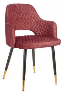 Luxusná stolička Paris zamat červená