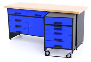 TvojRegal Kovový pracovný stôl SK6 Farebné prevednie: Modrá
