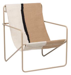 Ferm Living Kreslo Desert Lounge Chair, cashmere/soil