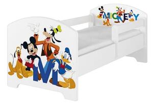 Babyboo Detská posteľ 140 x 70 cm Disney - Mickey Friends