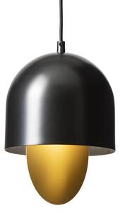Innolux Závesná lampa Aarre M, čierno-zlatá