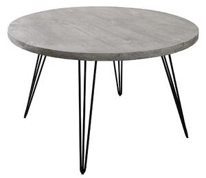 Dizajnový jedálenský stôl Shayla 120 cm sivé mango