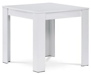 Jedálenský stôl drevený biely, 80x80 (a-B080 biely)