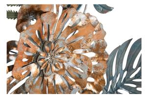 Železná nástenná dekorácia s prírodnými motívmi Mauro Ferretti Too, výška 98 cm