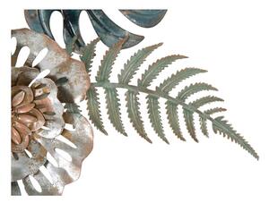 Železná nástenná dekorácia s prírodnými motívmi Mauro Ferretti Too, výška 98 cm
