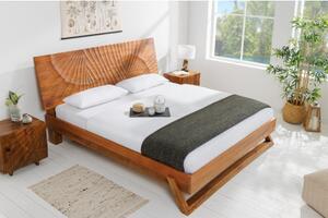 Posteľ 41191 180x200cm Scorpion Masív drevo Mango hnedá-Komfort-nábytok