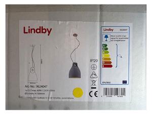 Lindby Lindby - Luster na lanku MORTON 1xE27/60W/230V LW0351 + záruka 3 roky zadarmo