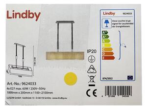 Lindby Lindby - Luster na lanku MARIAT 4xE27/60W/230V LW0889 + záruka 3 roky zadarmo