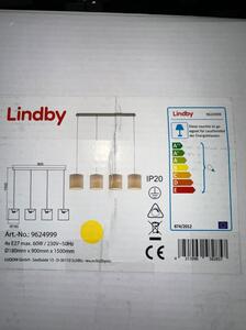 Lindby Lindby - Luster na lanku ZALIA 4xE27/60W/230V LW1105 + záruka 3 roky zadarmo