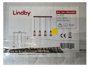 Lindby Lindby - Luster na lanku NICUS 4xE27/60W/230V LW1081 + záruka 3 roky zadarmo