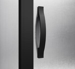 Gelco, SIGMA SIMPLY BLACK sprchové dvere posuvné pre rohový vstup 800 mm, sklo BRICK, GS2480B