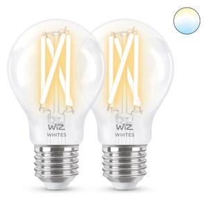 Philips Wiz Tunable white 8719514551053 LED žiarovka Filament E27 A60 7W/806lm 2700-6500K 2-set