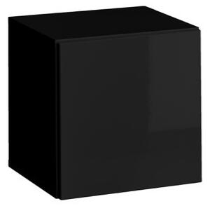Štvorcová skrinka na stenu ILKA - čierna