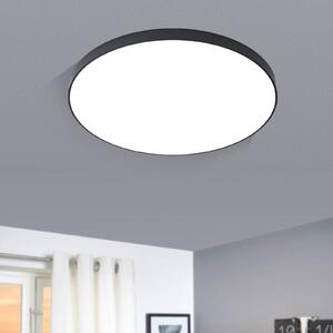 LED stropné svietidlo Zubieta-A, čierne, Ø60cm