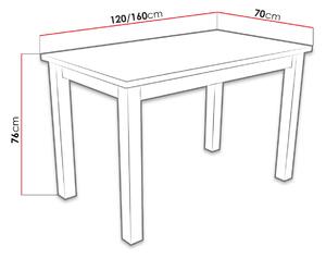 Rozkladací kuchynský stôl MOVILE 5 - biely