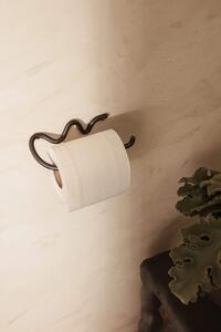 Ferm Living Držiak na toaletný papier Curvature Toilet Paper Holder, black brass