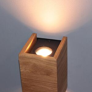 LED svietidlo Shine-Wood dub 2 x GU10 10 x 18 cm